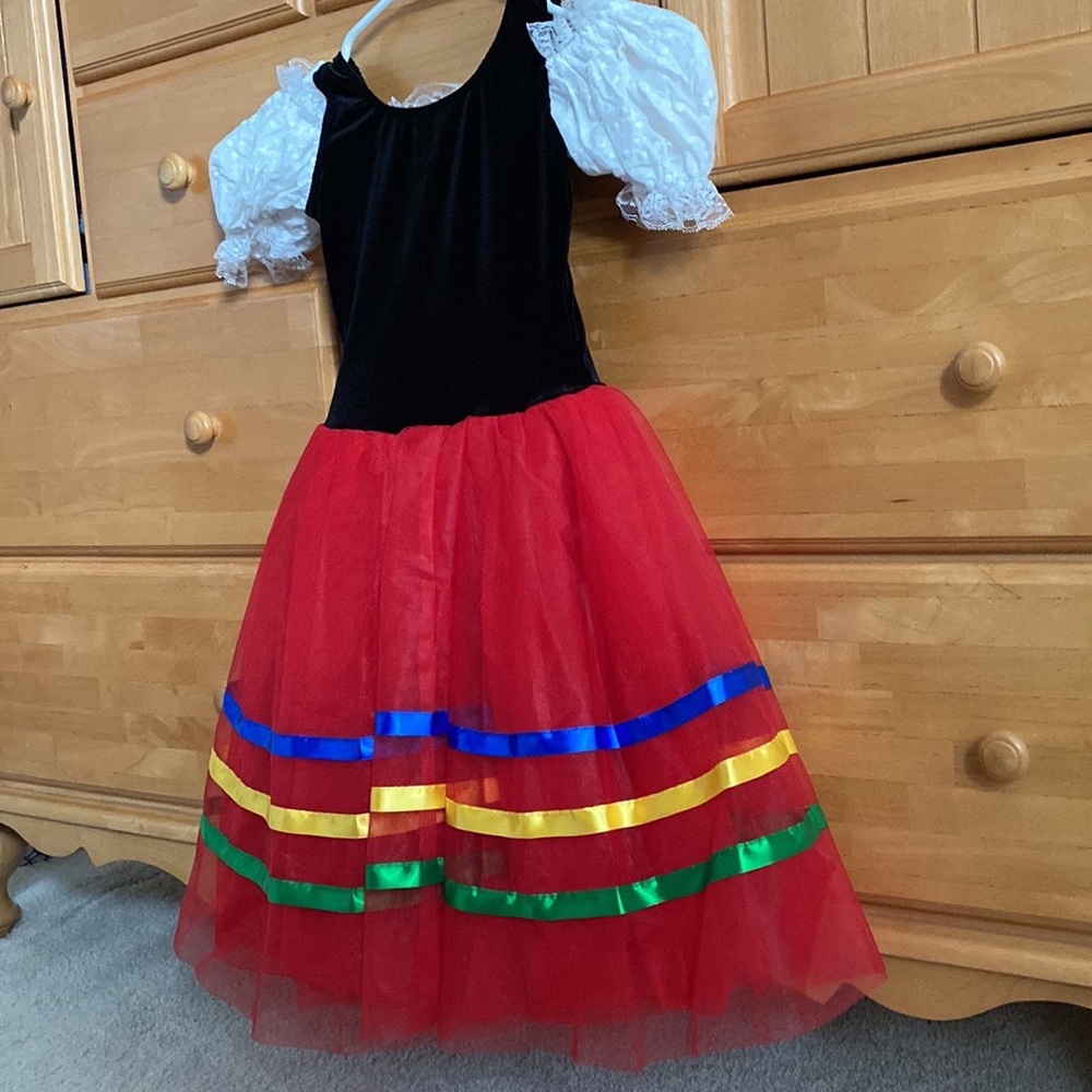 Revolution dancewear Tarantella girls costume
